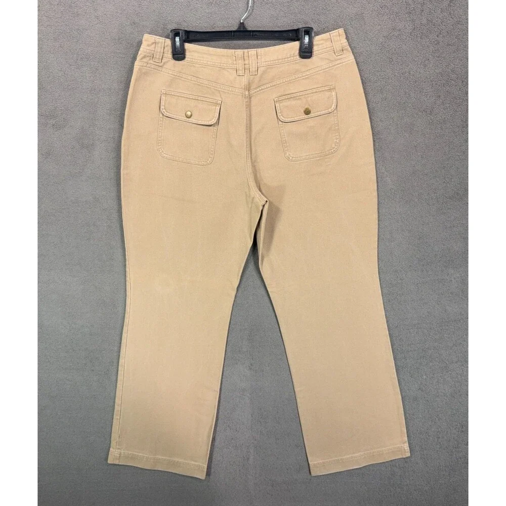 Route 66 Women's Size 16 Pants Lot 2 Pair Khaki Brown Straight Leg Cotton Casual - Picture 10 of 16